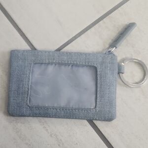 Vera Bradley Light Gray Key & Card Holder